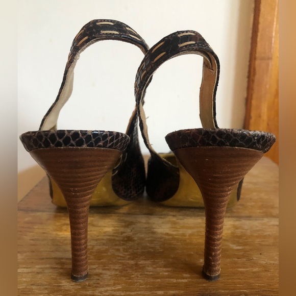D&G Dolce & Gabbana Brown Heels Size: 39 US: 9 - Picture 6 of 16